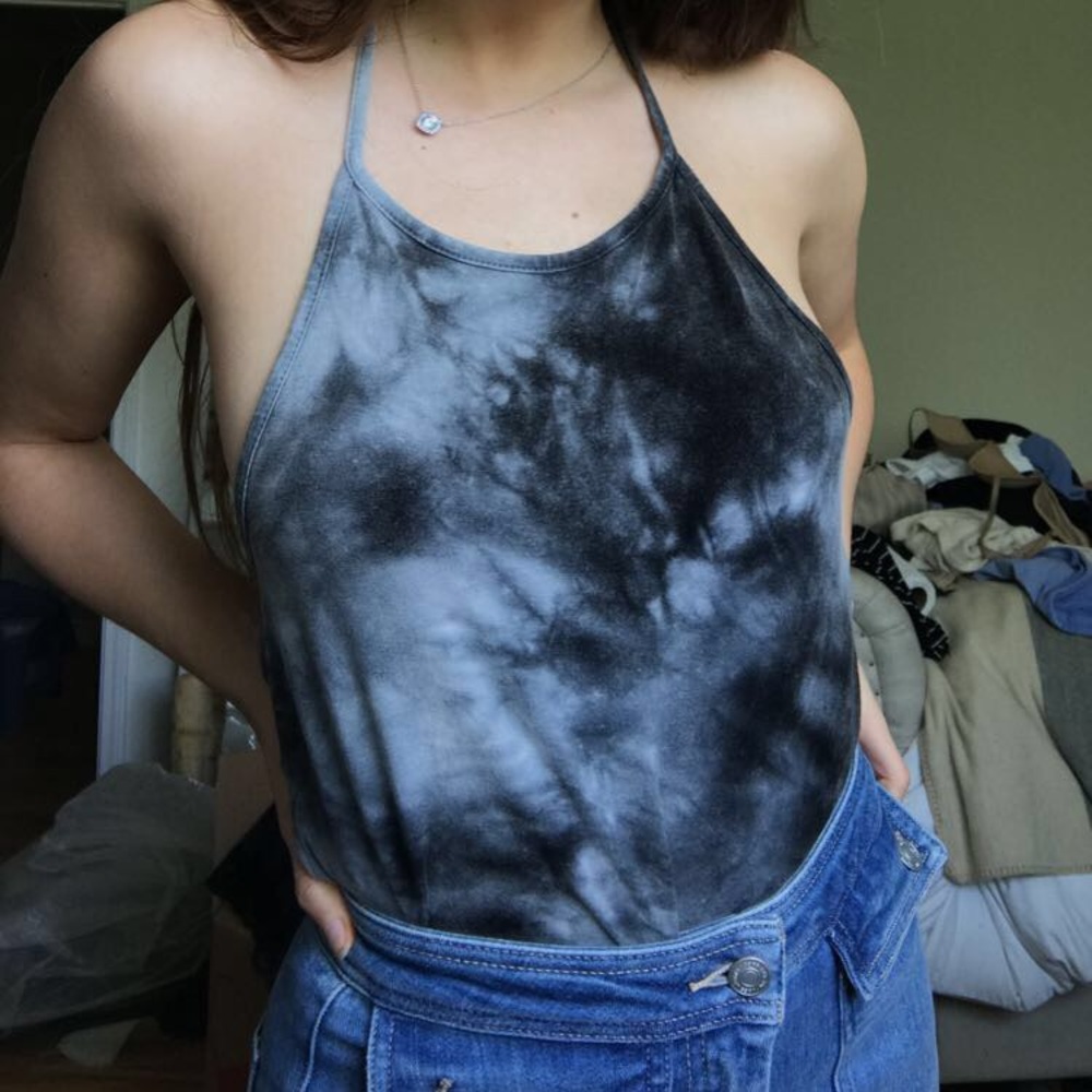 Brandy Melville tie dye halter top